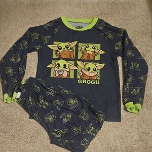 Star Wars Grogu Pajama Set - Black and Green